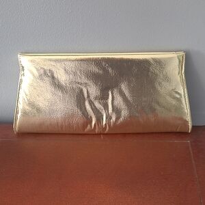 Gold Metallic Clutch